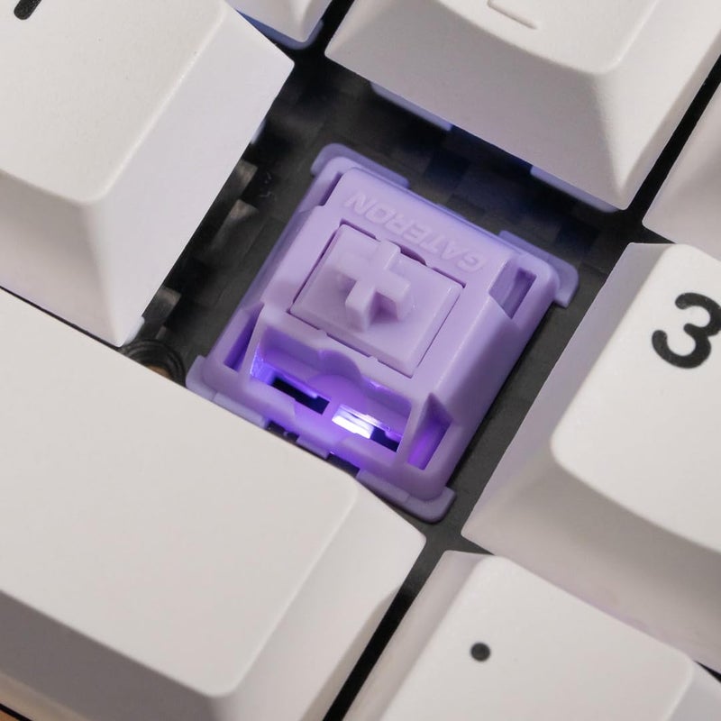MELETRIX WS POM Purple Linear Mechanical Keyboard Switch (35Pcs) - 5 Pin Pre-lubed 22mm Dual-Stage Spring Switches with Full POM Material, Compatible with MX Keycaps for Gaming Keyboard - Image 4